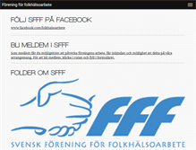 Tablet Screenshot of folkhalsoarbete.se